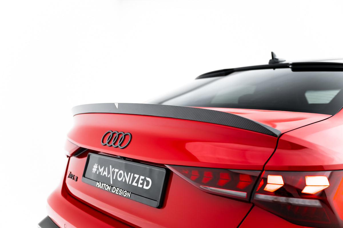Prepreg Carbon Fiber Becquet de hayon V.2 Audi RS3 / S3 / A3 S-Line / A3 Sedan 8Y Facelift